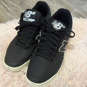 New Balance 480 Unisex Black and White Sneakers